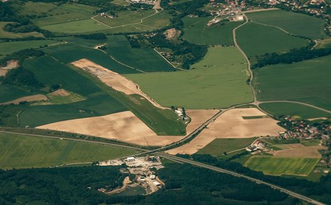  Letiště Plzeň-Letkov z výšky 